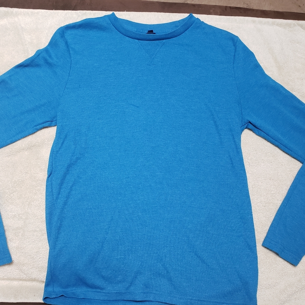 Aeropostale Long Sleeve Solid Crew Neck Thermal